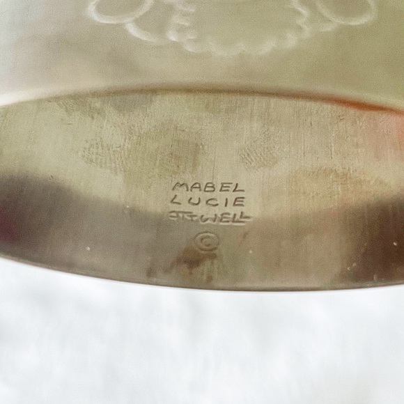 Vintage Old Hall Child’s Stainless Steel Napkin Ring Mabel Lucille Atwell Robert - Picture 4 of 4